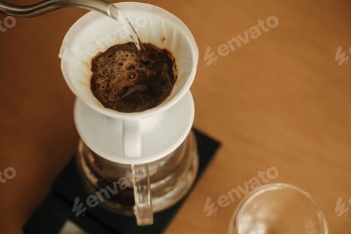 Preview: Alternative coffee brewing v60 closeup