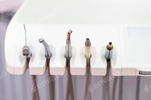 Preview: Close up shot to some dentistry tools
