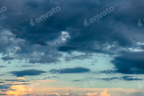 Preview: colorful dramatic sky with cloud at sunset.