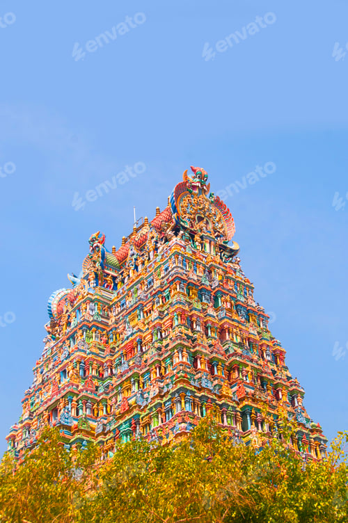 Preview: Meenakshi Temple, one of the biggest and oldest temple, Madurai, India.