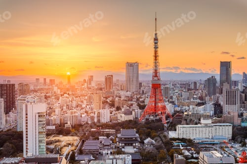 Preview: Tokyo, Japan Modern Urban Skyline