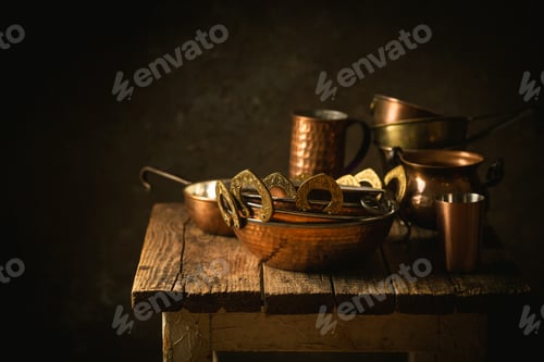 Preview: Vintage copper dishes