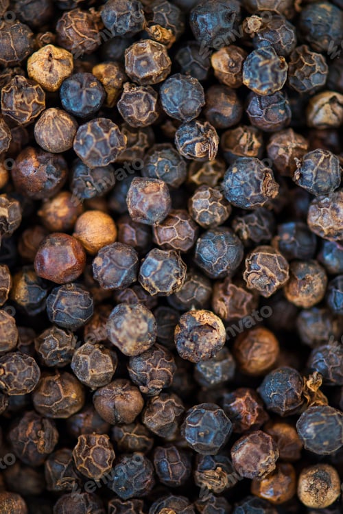 Preview: Closeup of black pepper texture