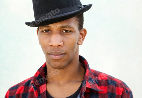 Preview: Trendy young man with hat