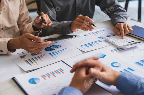 Preview: Business Professionals Analyzing Data and Working Collaboratively