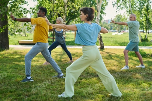 Preview: Trainer showing new exercise to people