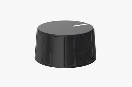 Black Control Knob with Indicator