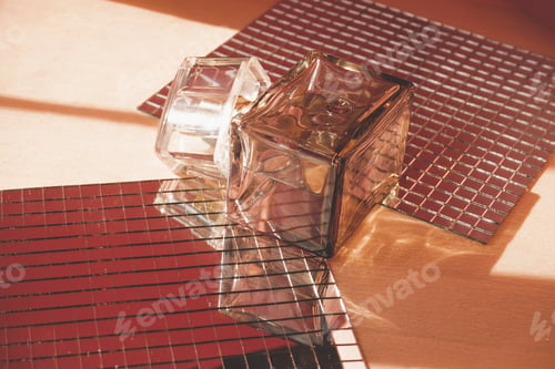Preview: Studio still life of a retro male parfum