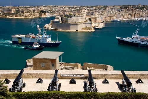 Preview: Grand Harbor of Valletta on the island of Malta