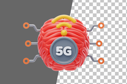 Preview: 5G and AI 3D Icon