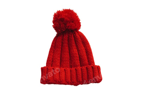 Preview: #5001 Red snow hat isolated on a transparent background