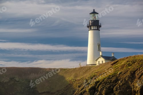 Preview: Yaquina Head Lighthouse at Pacific coast, built in 1873