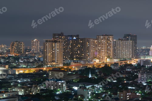 Preview: Bangkok downtown, Thailand in urban city in Asia.