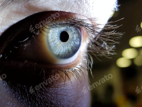 Preview: Beautiful macro closeup shot of a female human's deep eyes