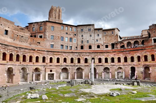 Preview: Roman Imperial forum of Emperor Trajan in Rome, Italy