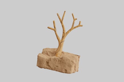 Preview: Desert tree on rocky terrain