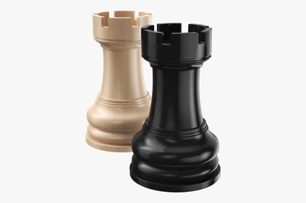 Preview: Chess Rook: Classic Wooden Game Piece