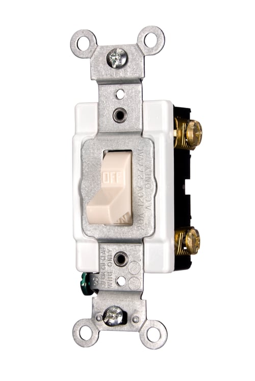 Preview: Light switch isolated on white