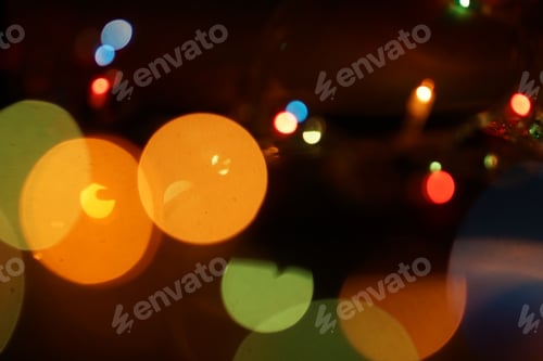 Preview: Blurred Bokeh Of Christmas Light For Background