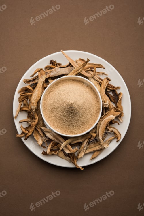 Preview: Dry mango powder is an indian spice amchoor with raw dried fruit