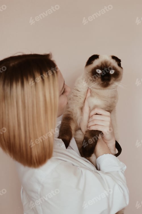 Preview: Girl with cat