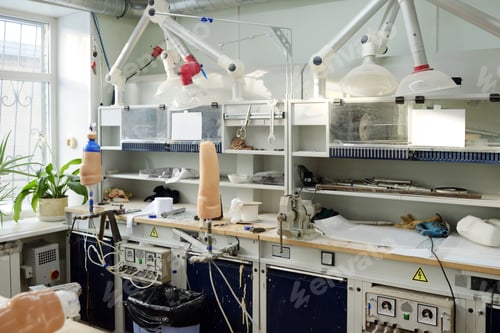 Preview: Workplace of contemporary prosthetic manufactory worker