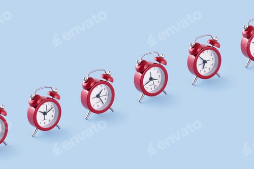 Preview: Classic red clocks