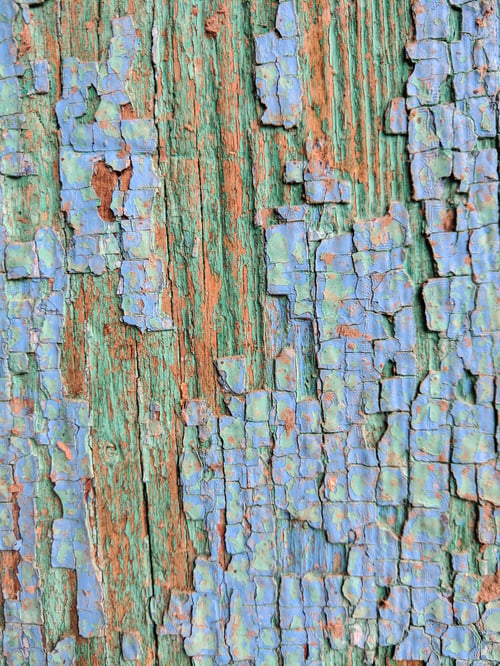 Preview: Wooden Texture With Cracked Green Paint, Old Pattern With Green Paint, Cracked Surface, Abstract