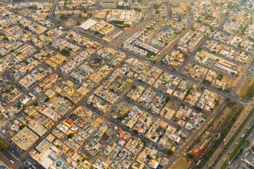 Preview: Dubai Downtown skyline, United Arab Emirates or UAE. Urban city.