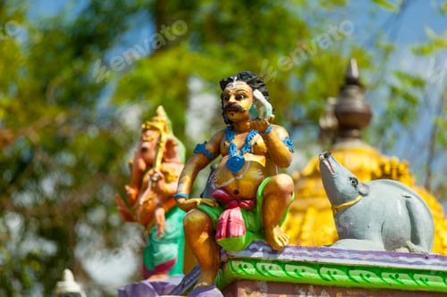 Preview: Indian goods in a temple,