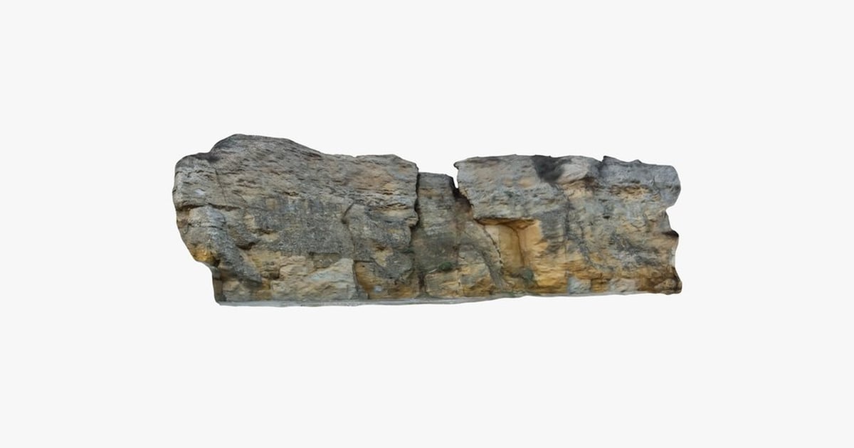 Detailed Eroded Limestone Rock Formation 3D, Incl. Boulder & desert ...