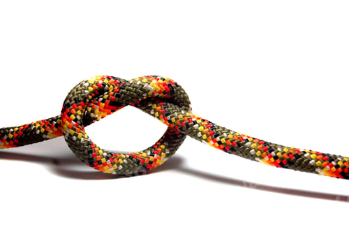 Preview: Close up shot of a rope with a knot