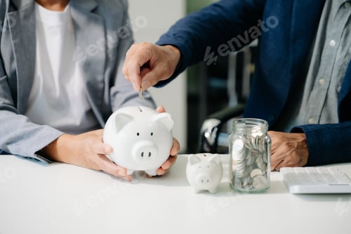Preview: Financial Planning with Piggy Bank and Coins