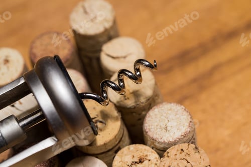 Preview: Wine corks on the table