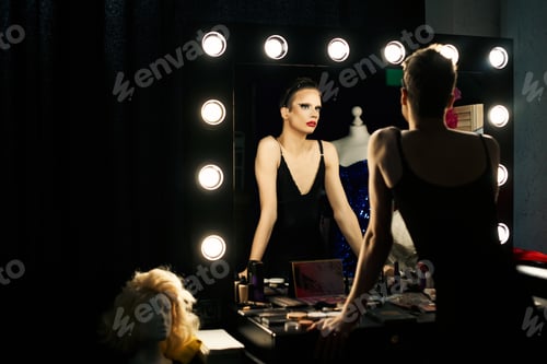 Preview: Backstage transformation under bright lights