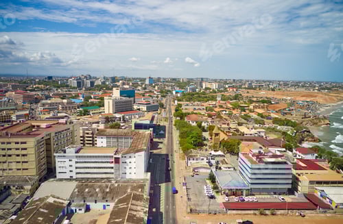 Preview: A traffic flow in Accra central, Ghana - Africa