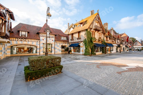 Preview: Buildings in the center of Deauville town, France