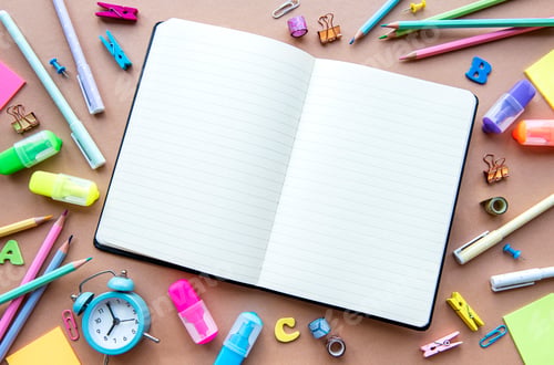 Preview: Frame of different stationery