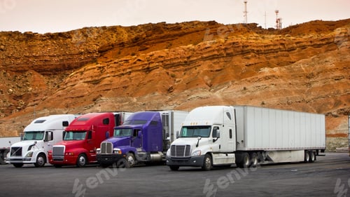 Preview: Van mockup isolated concept, Truck mock up