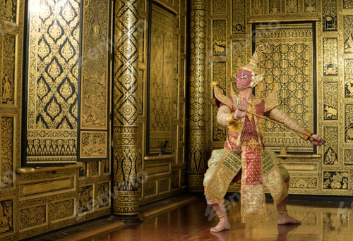 Preview: Khon, Is a classic Thai dance in a mask. This is giant and he is the one of characters