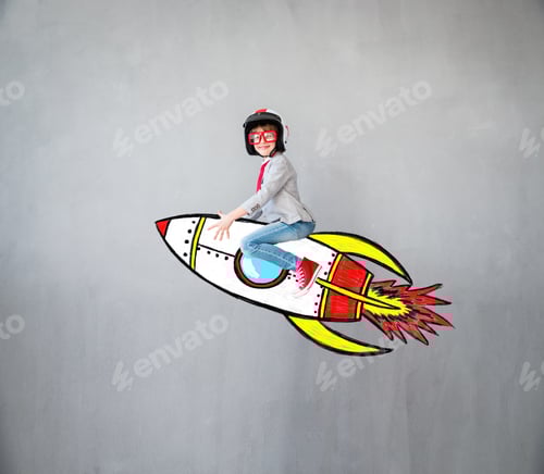 Preview: Child pretend to be businessman