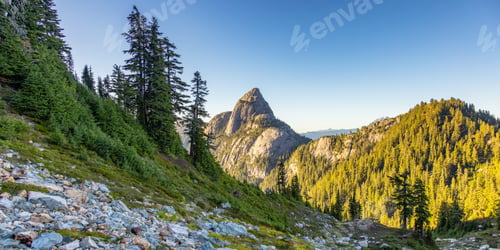 Preview: Rocky Mountain Landscape in Canadian Nature. British Columbia, Canada