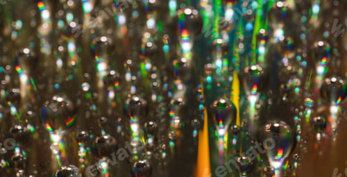 Preview: Background of water drops on the glass surface of compact disc