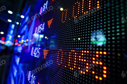 Preview: Stock Market Price Display Abstract