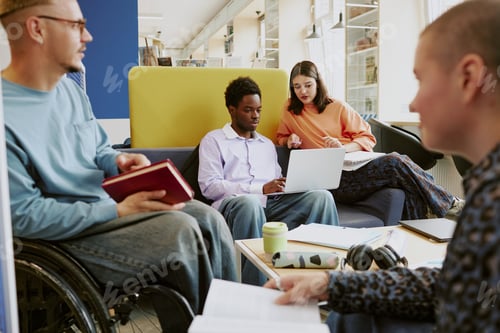 Preview: Collaborating in Modern Office Space with Diverse Team