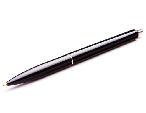 Preview: Ballpoint pen isolated on white background cutout