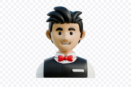 Vista previa: Servicio de camarero masculino