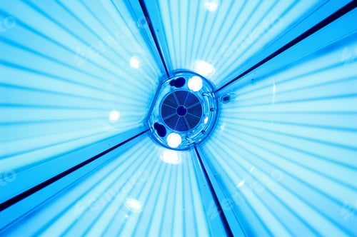 Preview: Solarium tanning bed, view from inside