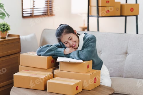 Vista previa: Pequeñas empresas propietarias de pymes, empresarias que trabajan con paquetería, comercio electrónico, marketing, Internet