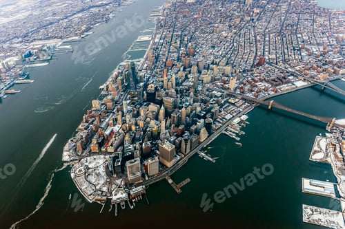 Preview: Aerial view of New York cityscape, New York, United States